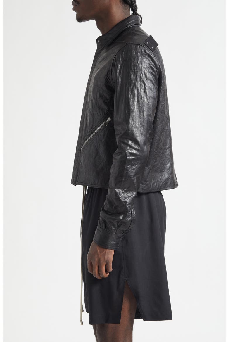 Tour Alice Leather Jacket, Alternate, color, BLACK