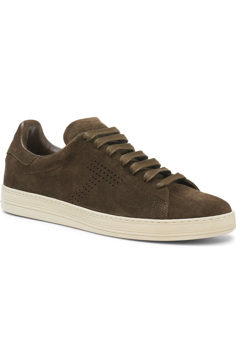 TOM FORD Warwick Low Top Sneaker, Main, color, 3Ew13 Military/ Cream