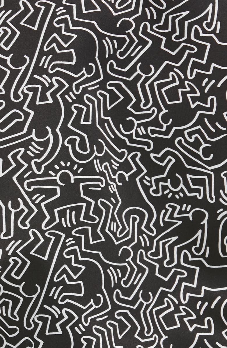 Alice + Olivia x Keith Haring Lonnie Reversible Bomber Jacket, Alternate, color,