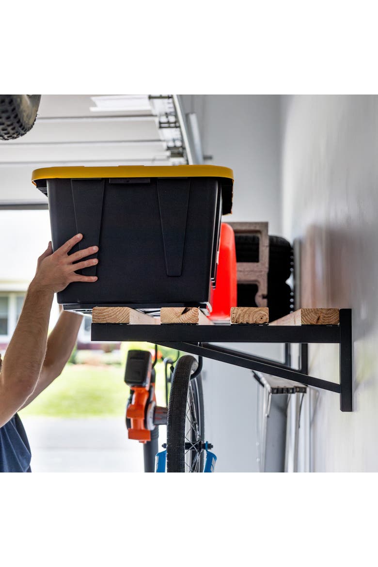 DIY Wall Shelf Brackets | Heavy Duty Garage Wall Shelf, Alternate, color, 2' x 8'