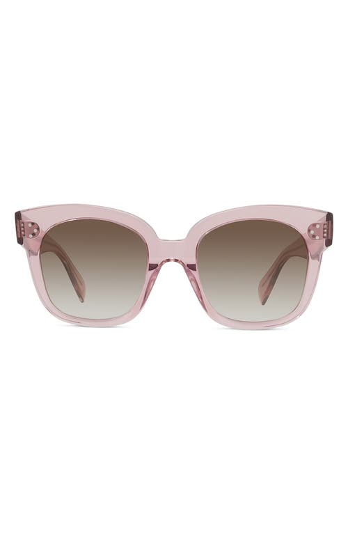 Celine 54mm Gradient Round Sunglasses In Pink