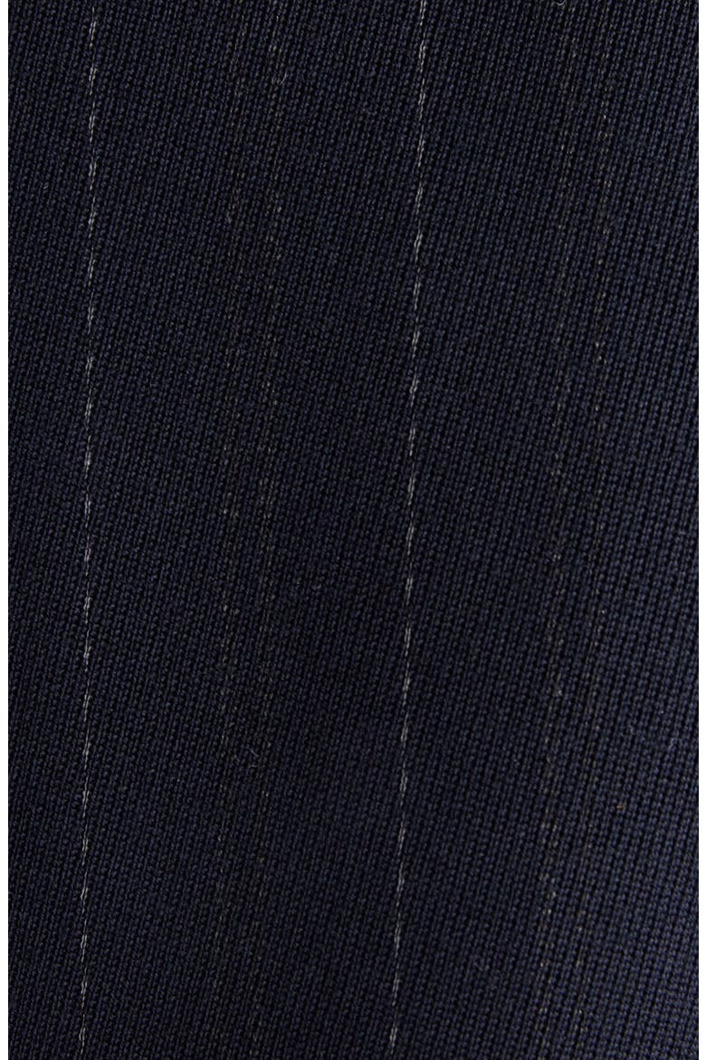 Pinstripe Double Breasted Wool Blazer, Alternate, color, MARINE FONCE GRIS