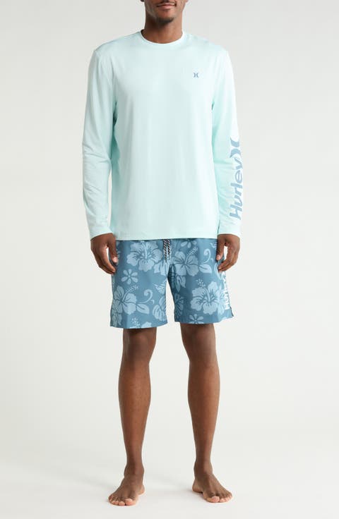 Long Sleeve T-Shirt & Swim Shorts Set