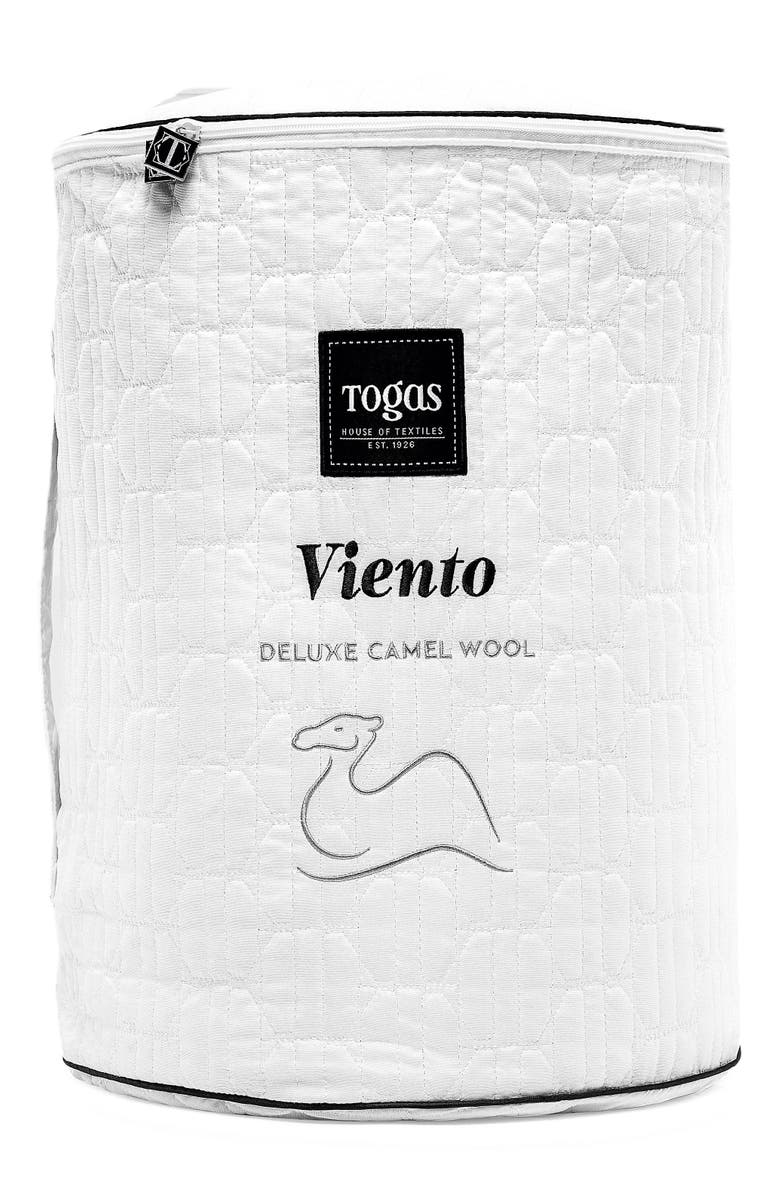 Togas Viento camel wool silk comforter, Alternate, color, White