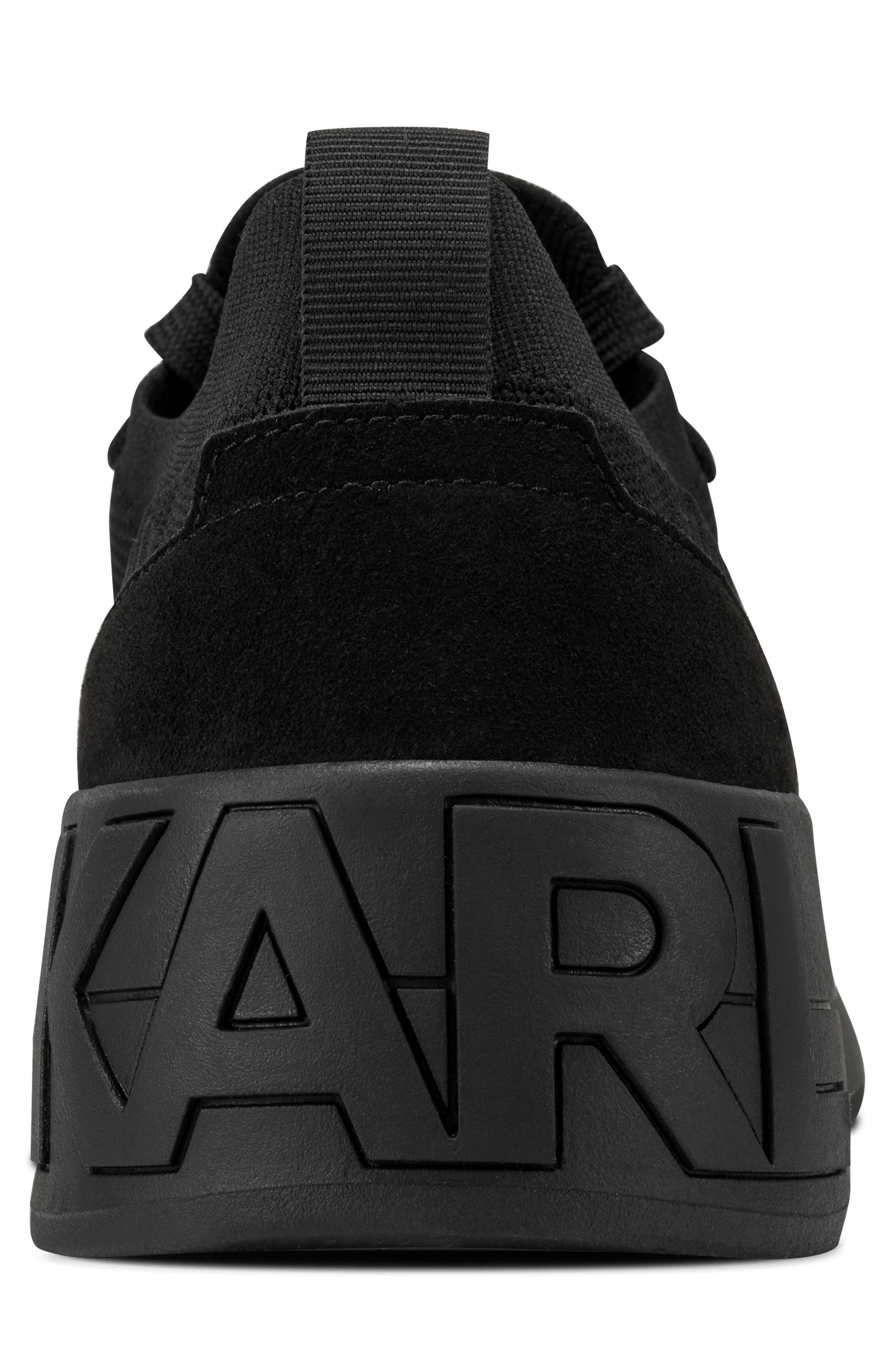 KARL LAGERFELD PARIS Auren Textured Knit Sneaker, Alternate, color, Black