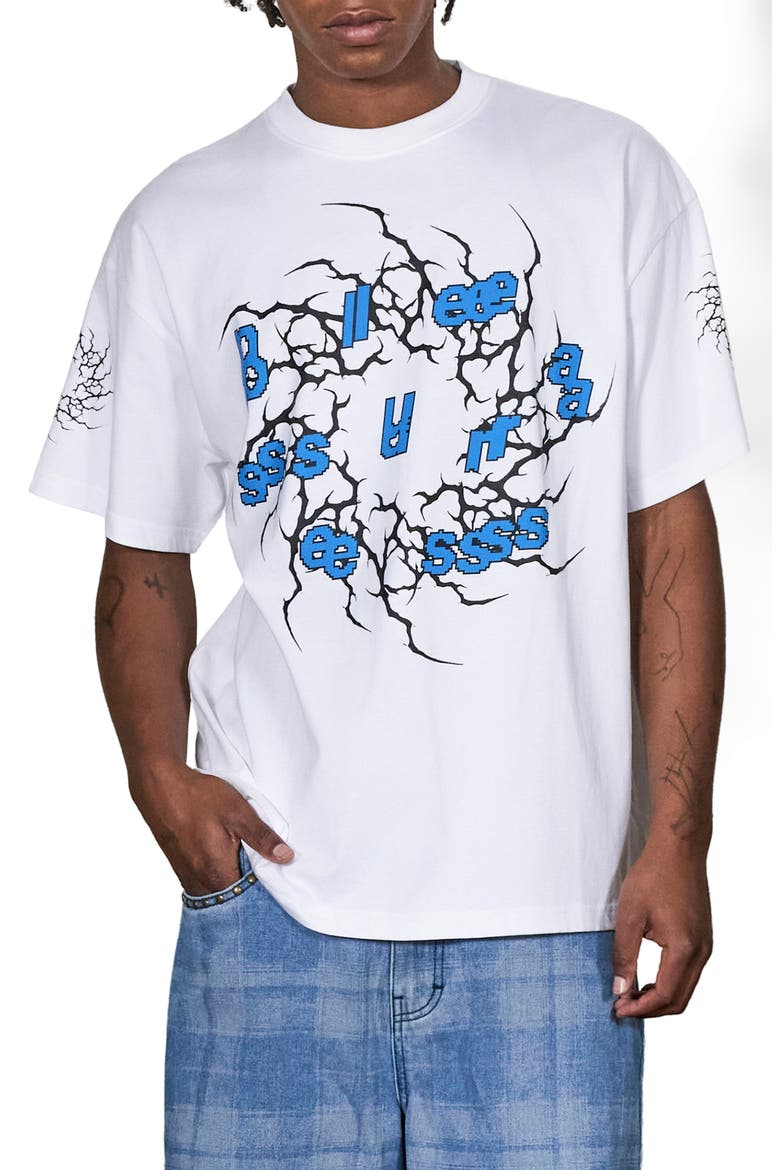 Rotation Cotton Graphic T-Shirt, Main, color, WHITE
