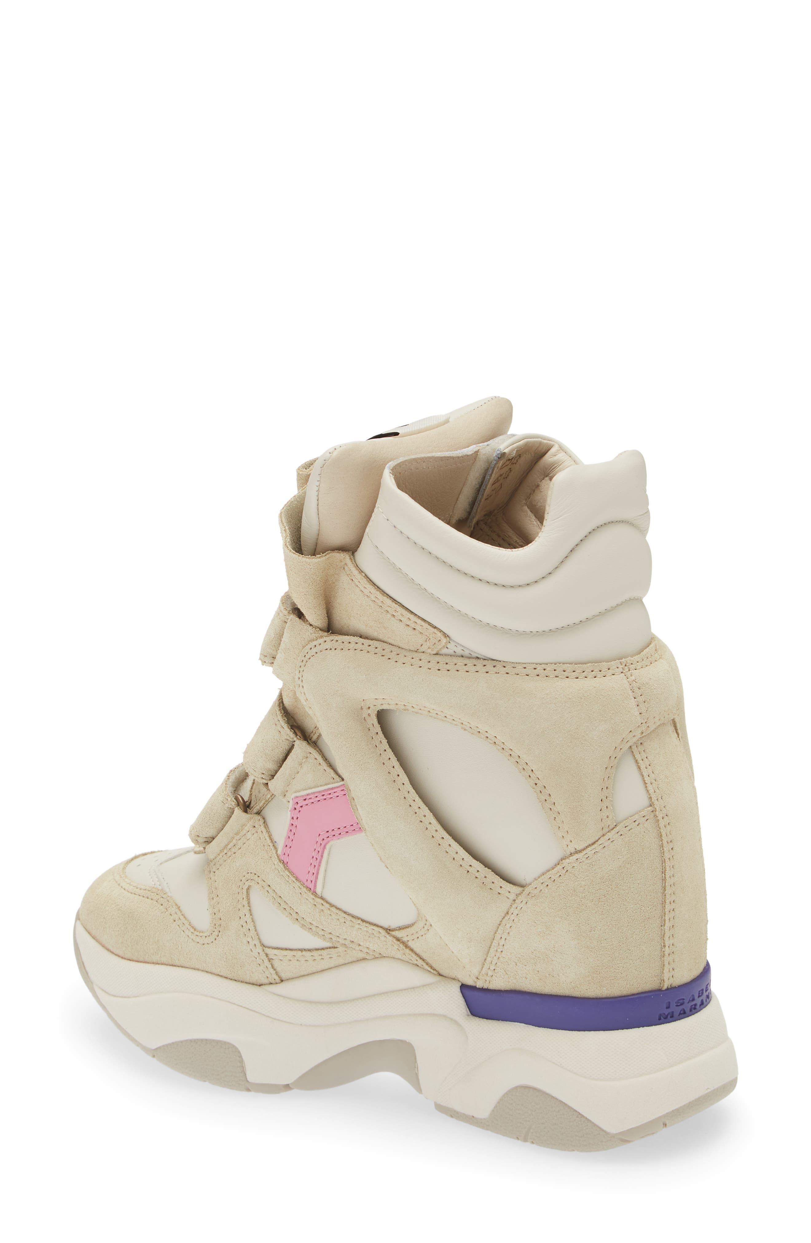 Isabel Marant Balskee Hidden Wedge High Top Sneaker, Alternate, color, 