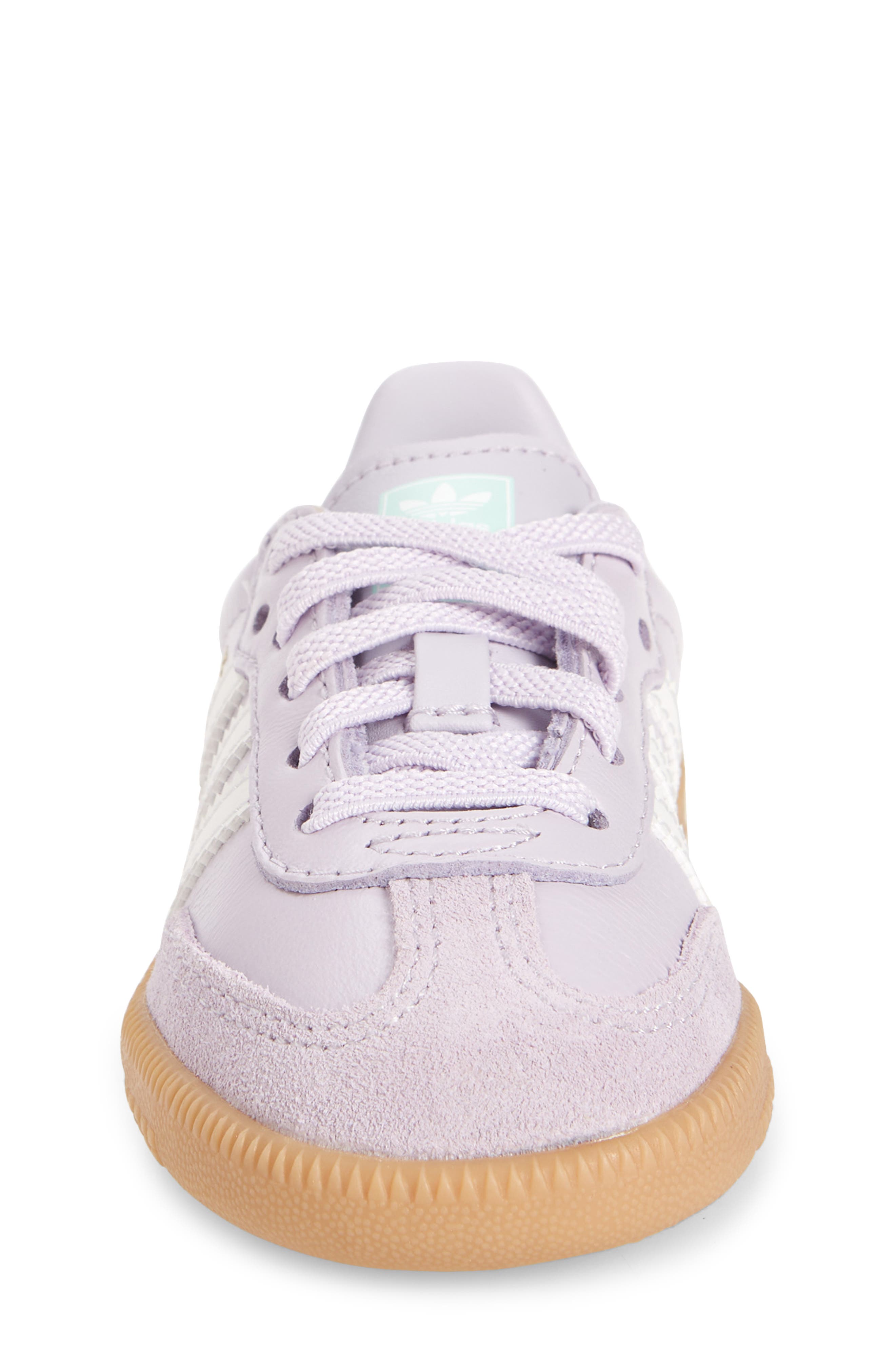 Kids' Samba Sneaker, Alternate, color, SILVER/ CRYSTAL/ AQUA