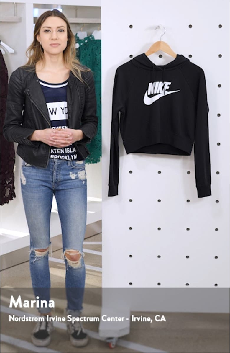 Sportswear Essential Crop Hoodie, sales video thumbnail