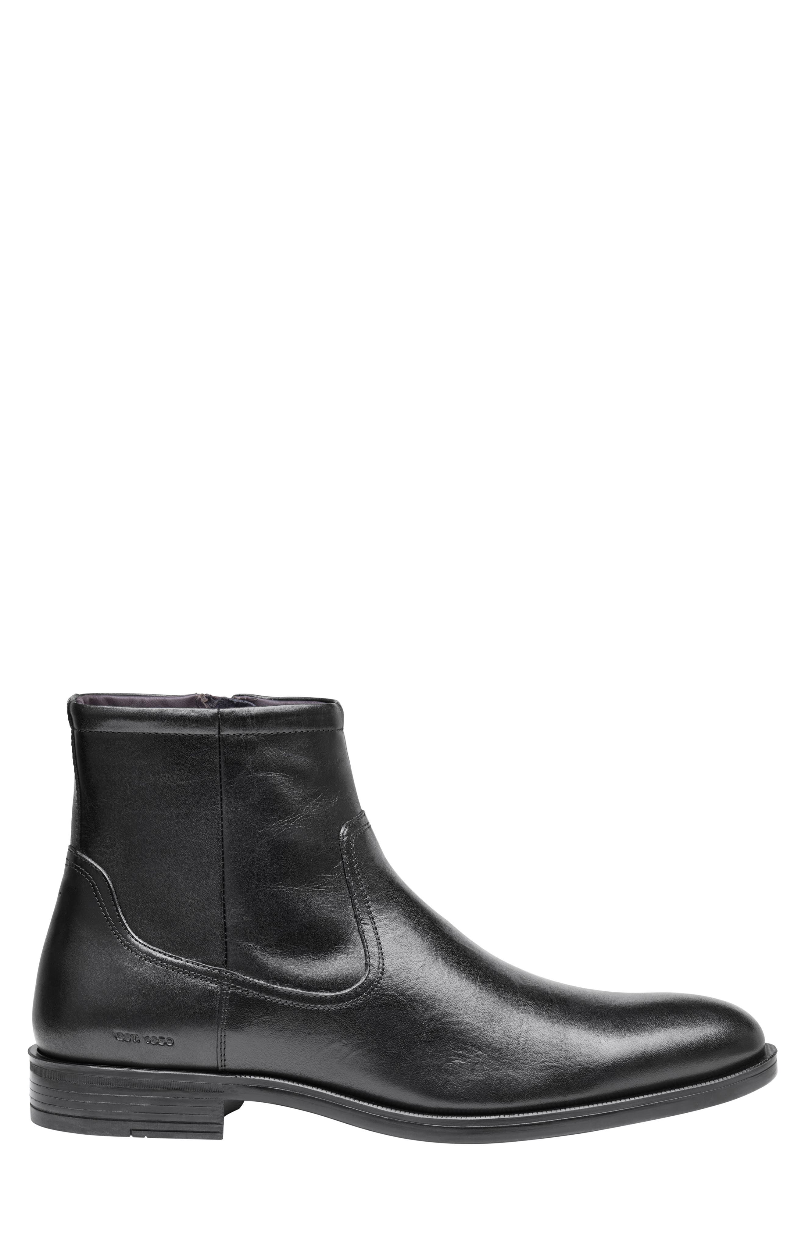 Conlin Inside Zip Boot, Alternate, color, BLACK EUROPEAN FULL GRAIN