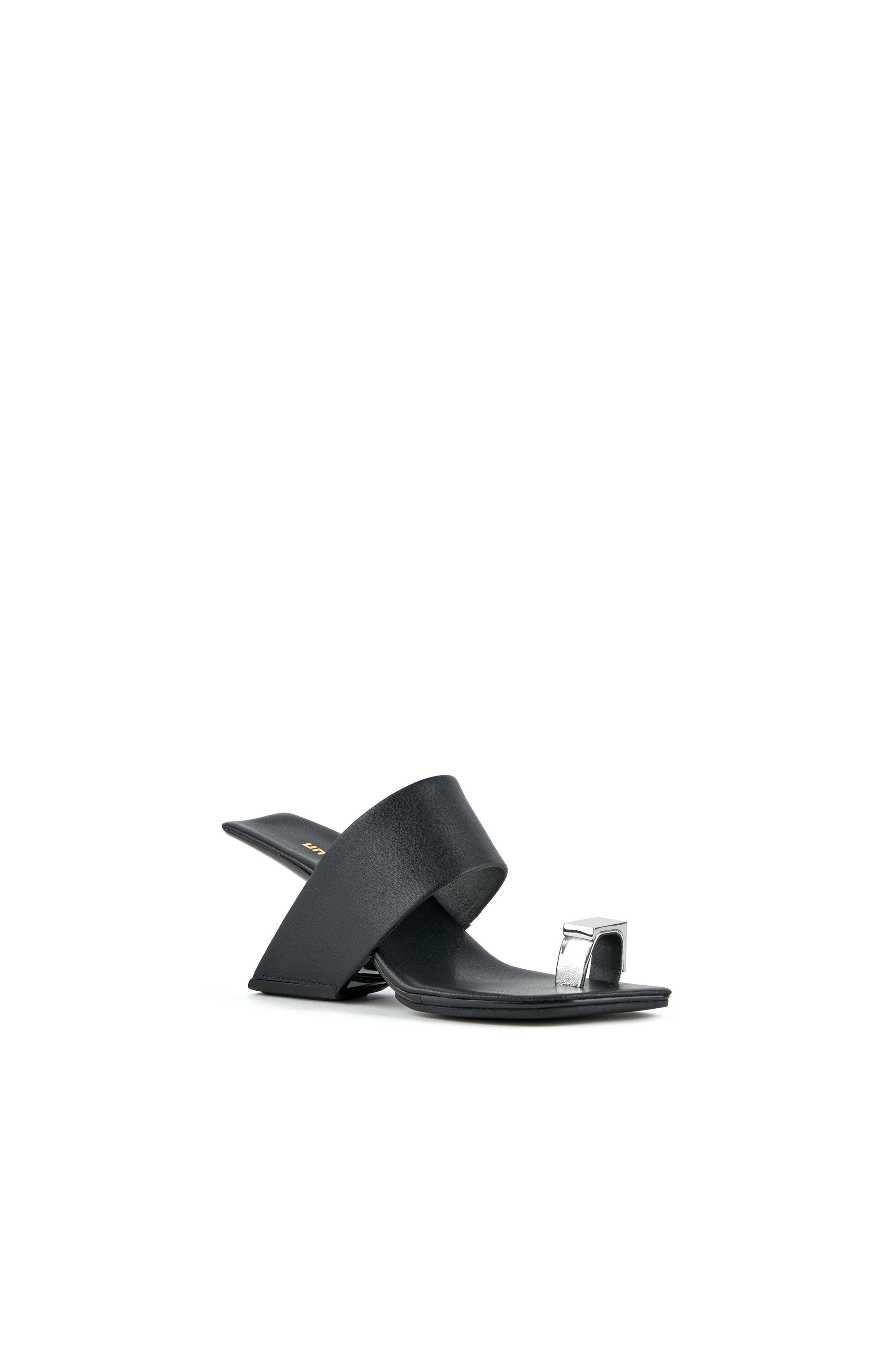 Loop Toe Sandals, Alternate, color, Cube Ring Black
