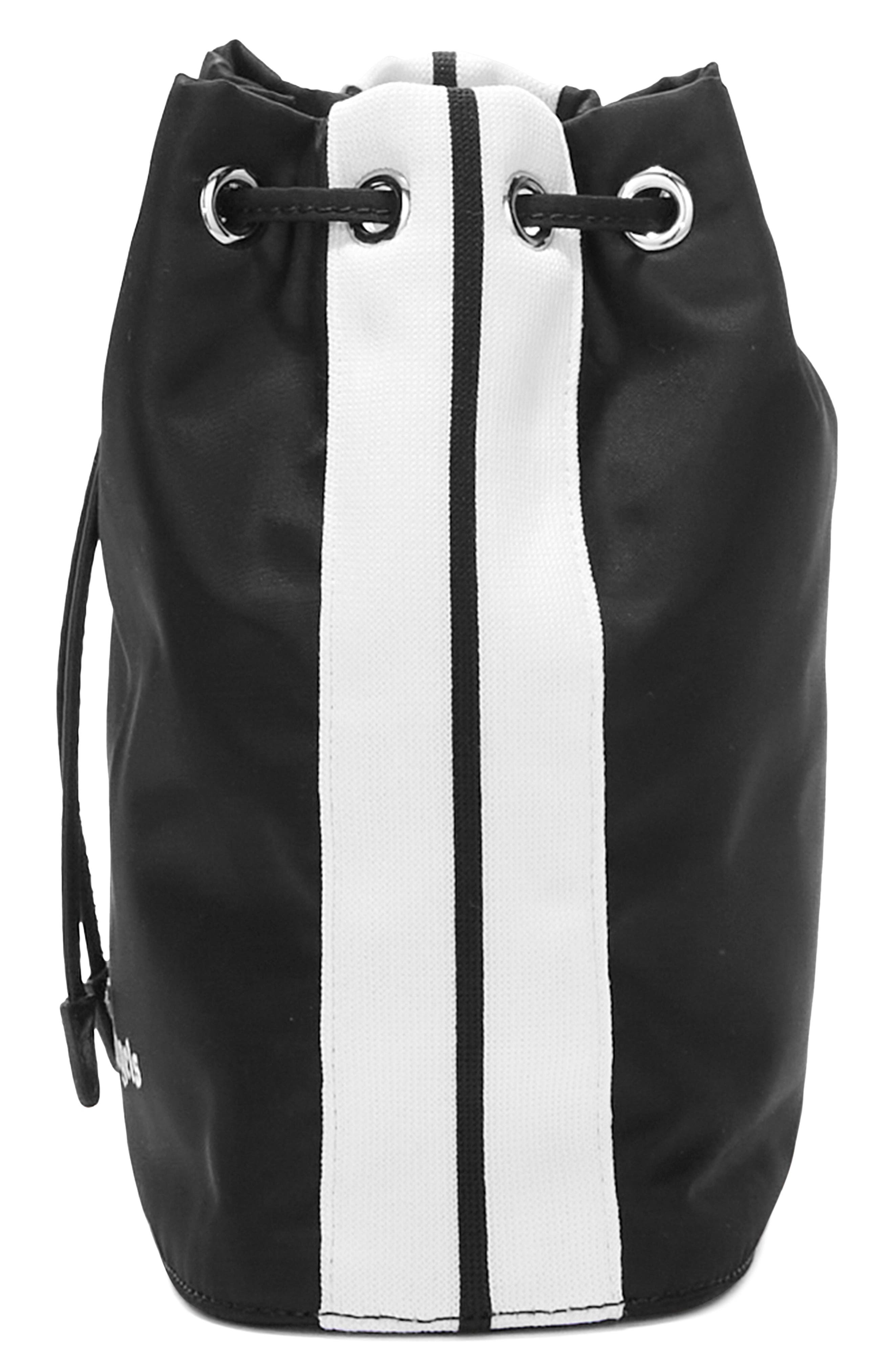 Palm Angels Venice Track Drawstring Bucket Bag, Alternate, color, 