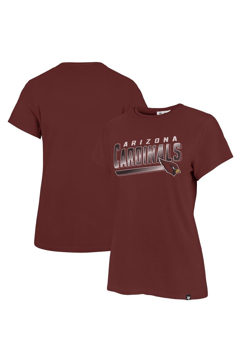 Women's '47 Cardinal Arizona Cardinals Pep Up Frankie T-Shirt, Main, color, Cardinal