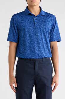 Greg Norman Deep Dive Print Knit Polo
