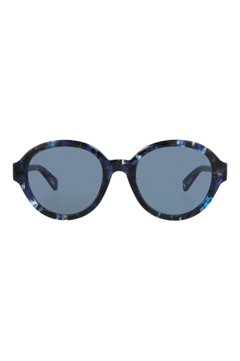 54mm Oval Sunglasses, Main, color, BLUE BLUE BLUE