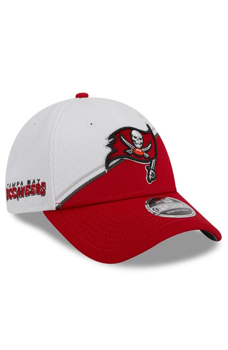 New Era Men's New Era  White/Red Tampa Bay Buccaneers 2023 Sideline 9FORTY Adjustable Hat, Main, color, White