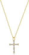 Lafonn Eden Baguette Simulated Diamond Cross Necklace