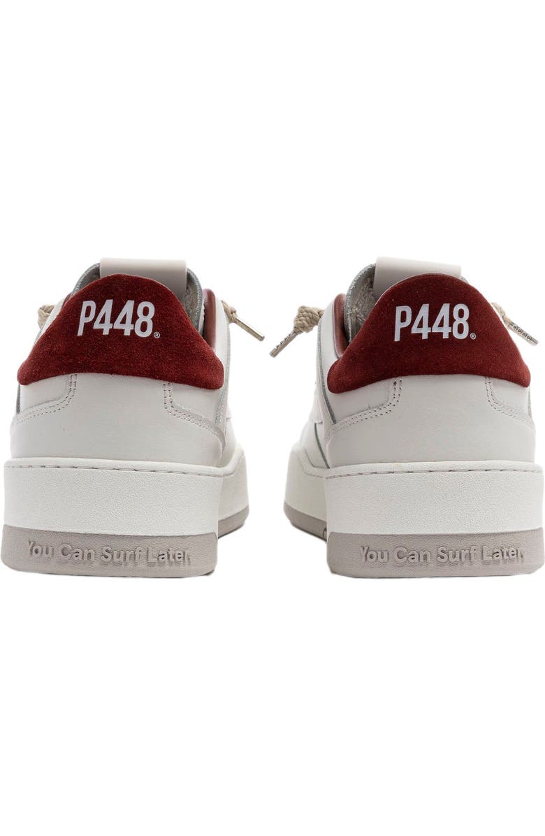 P448 Brixton Sneaker, Alternate, color, White/Red