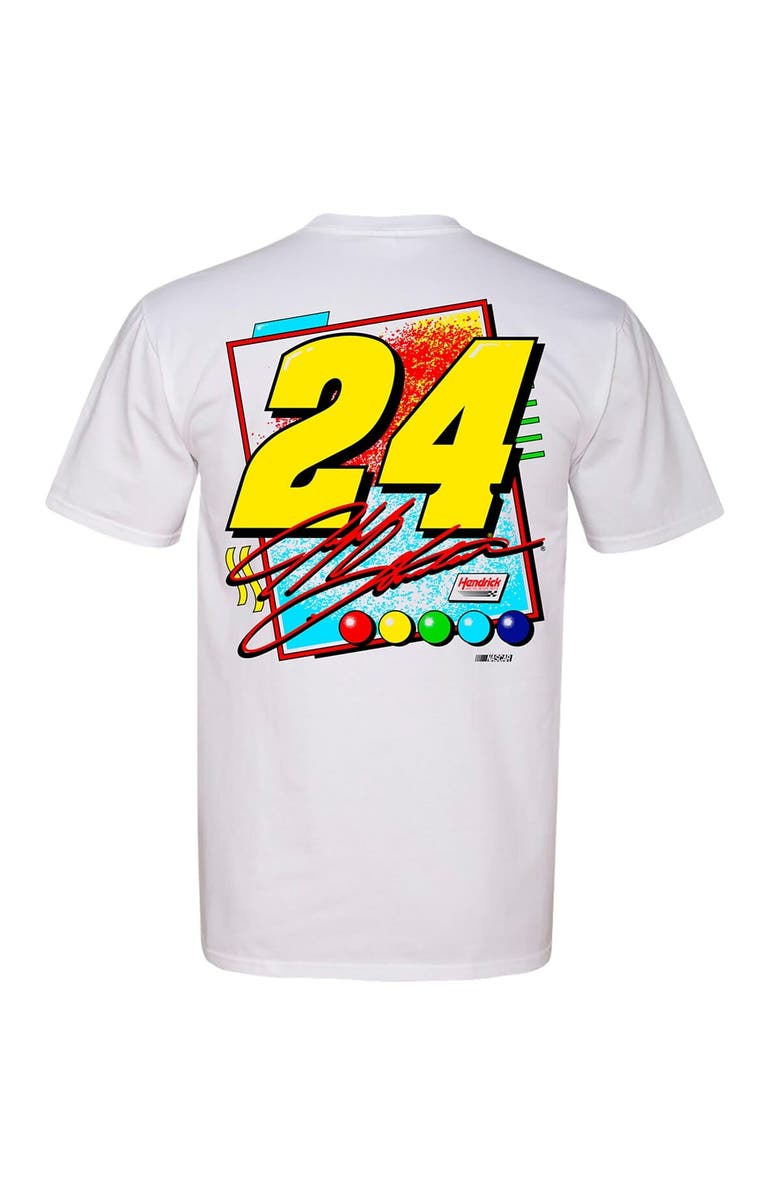 HENDRICK MOTORSPORTS TEAM COLLECTION Men's Hendrick Motorsports Team Collection  White Jeff Gordon #24 Dupont T-Shirt, Alternate, color, White