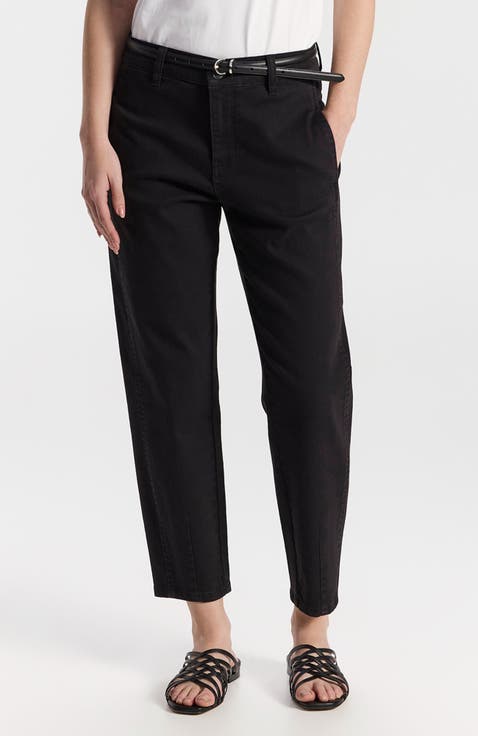 Brisbane Straight-Leg Cropped Trousers