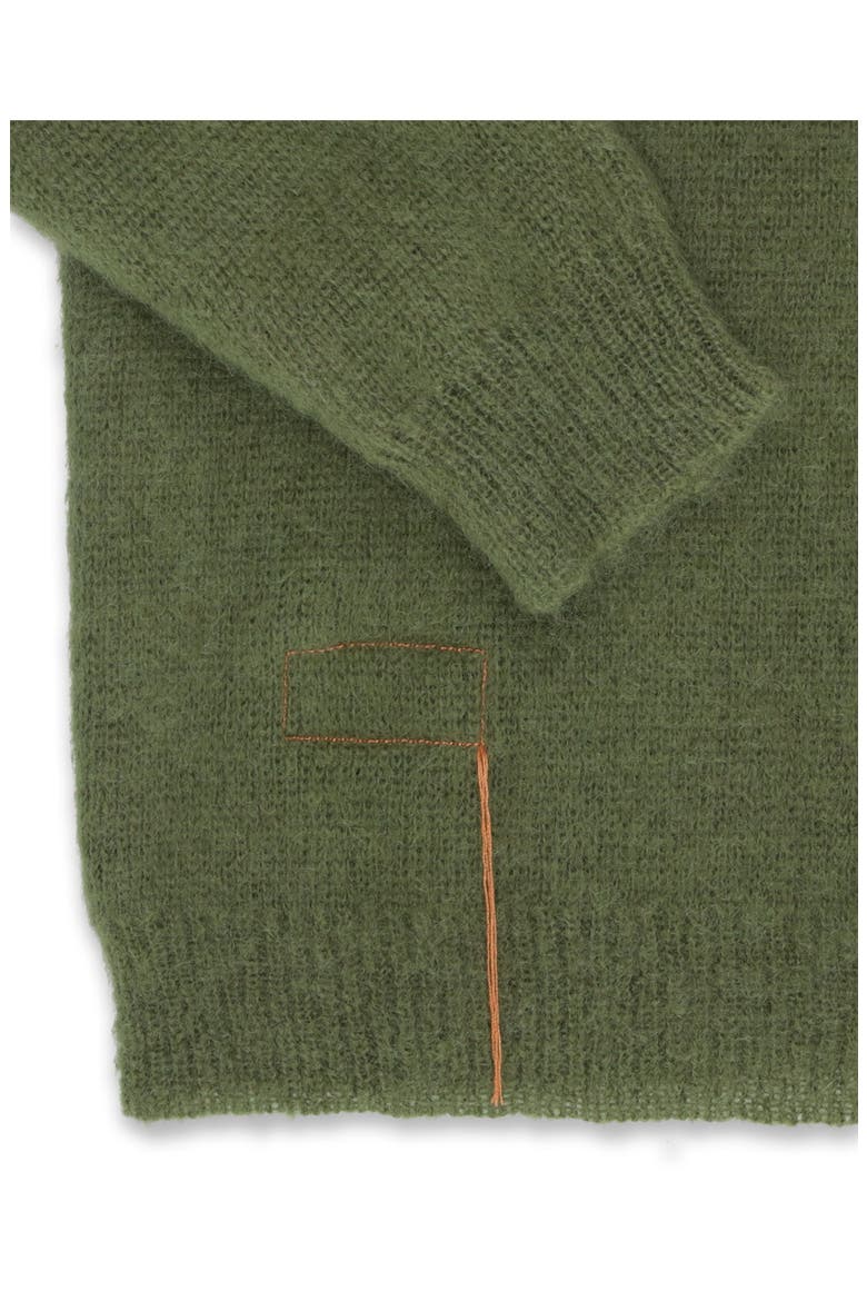 Teddy Patch Pocket Cardigan, Alternate, color, GREEN