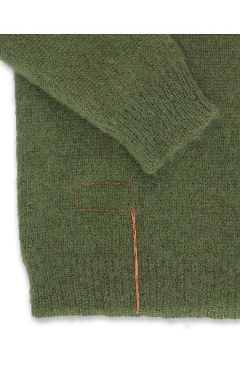 Fortela Teddy Patch Pocket Cardigan, Alternate, color, Green