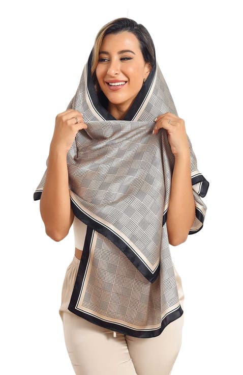 Mulberry Silk Printed Long Rectangle Shawl Scarf