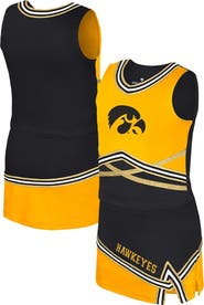 COLOSSEUM Girls Youth Colosseum Black Iowa Hawkeyes Lollipop Park Cheer Two-Piece Set