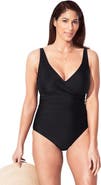 Swimsuits for All V-Neck One Piece Swimsuit
