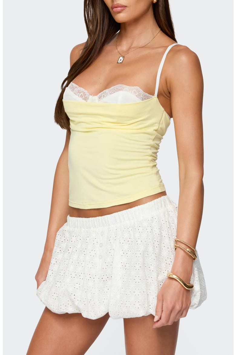 Linnea Layered Lace Camisole, Alternate, color, YELLOW-AND-WHITE