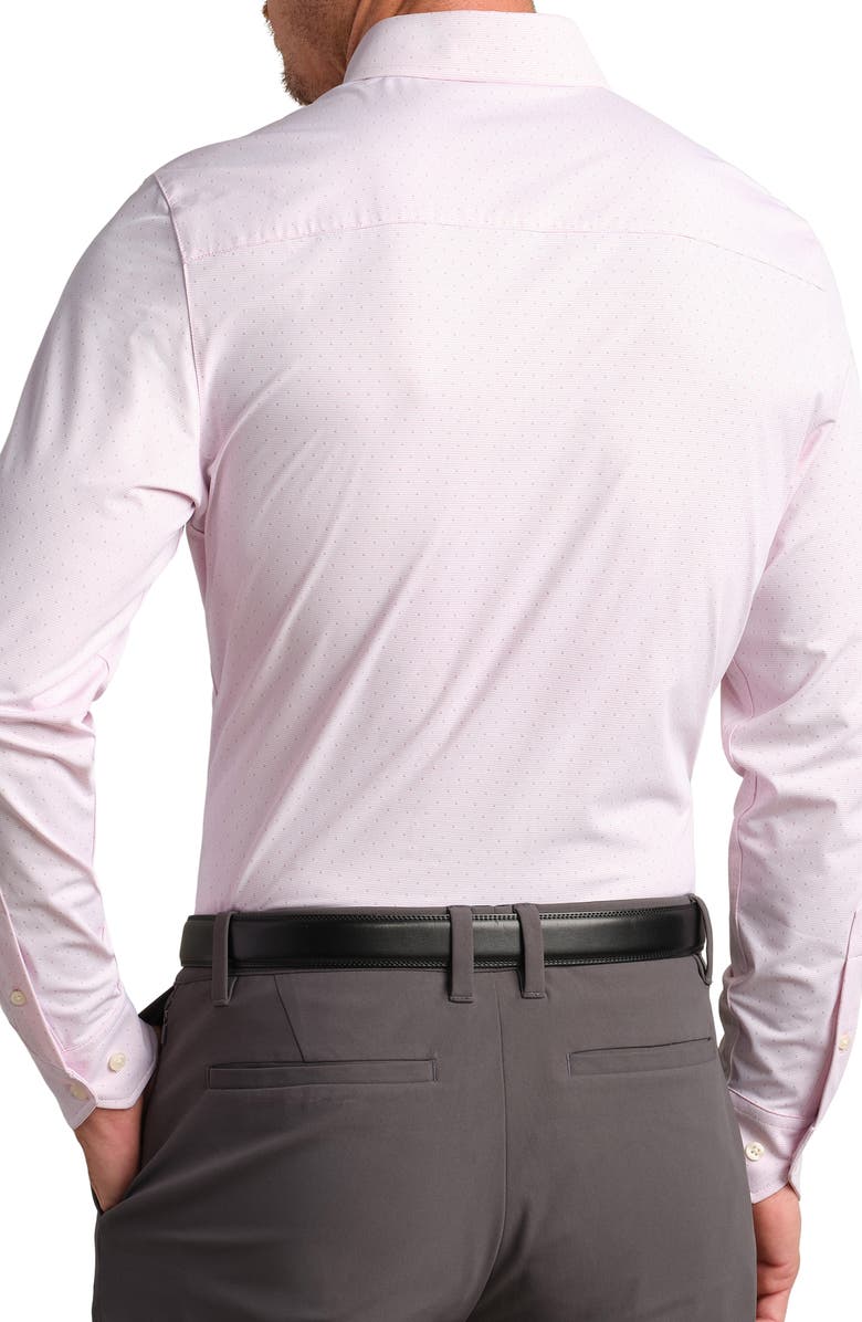 Rhone Commuter Performance Button-Up Shirt, Alternate, color, Pink Dot