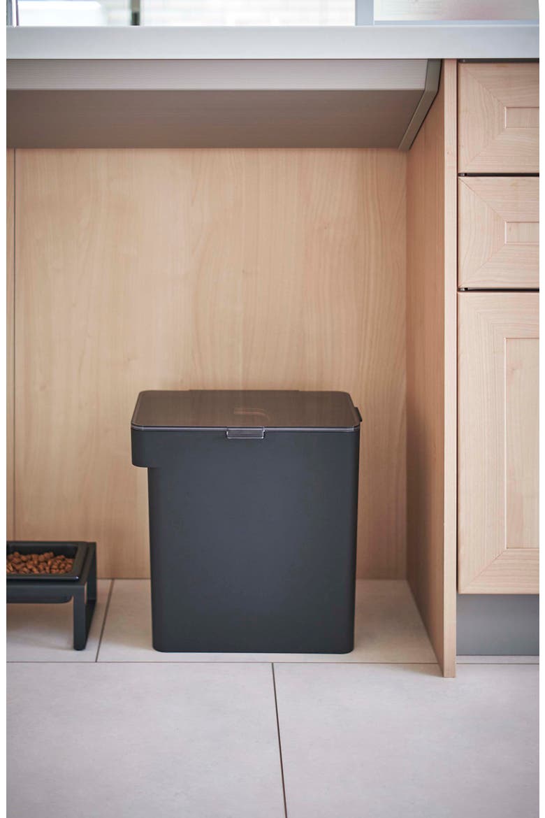 Large Airtight Pet Food Storage Bin, Alternate, color, BLACK