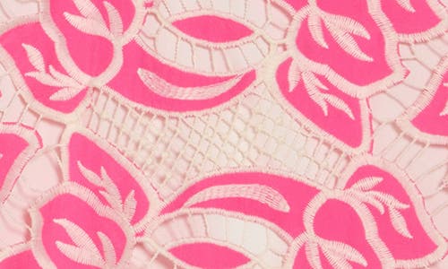 Sam Edelman Artisinal Lace Midi Dress In Pretty Pink