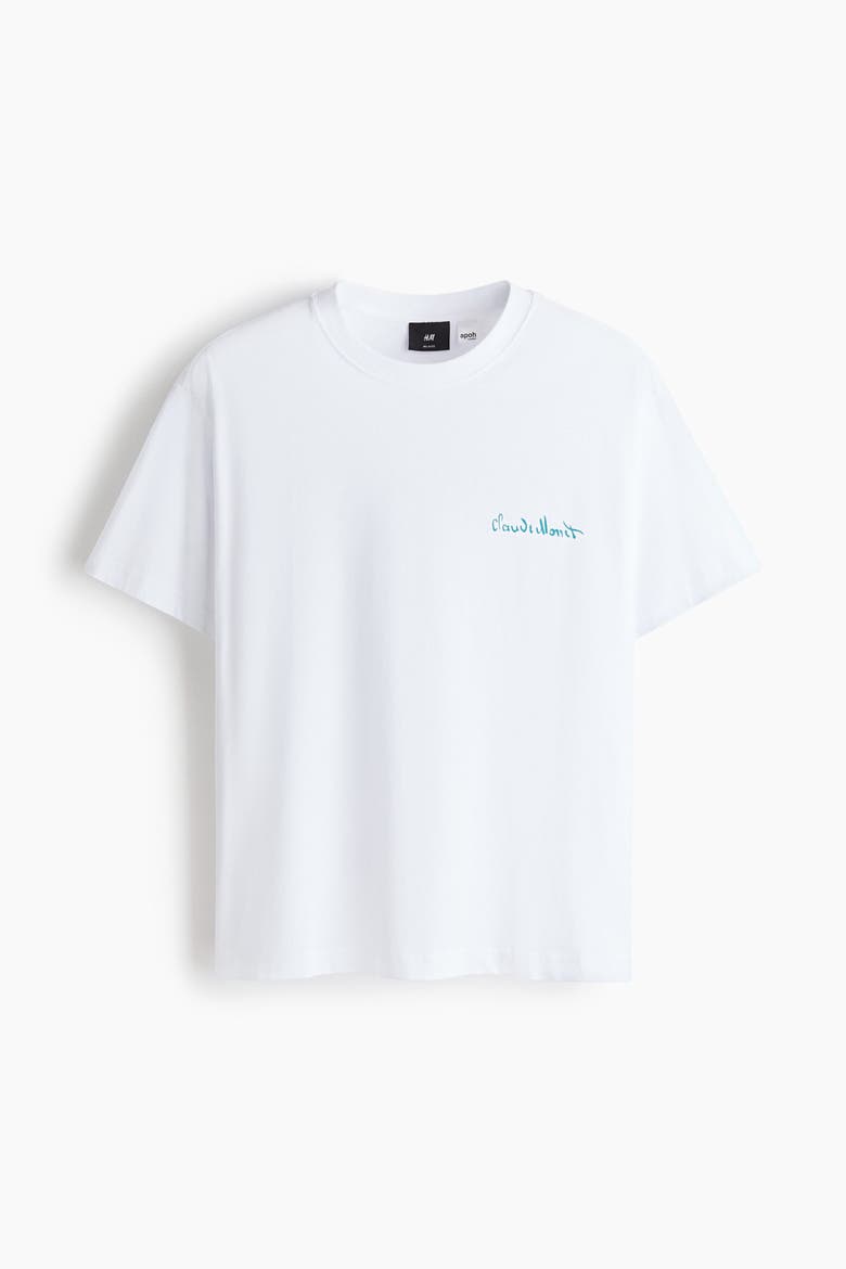 Loose Fit T-shirt, Alternate, color, White/Oasis