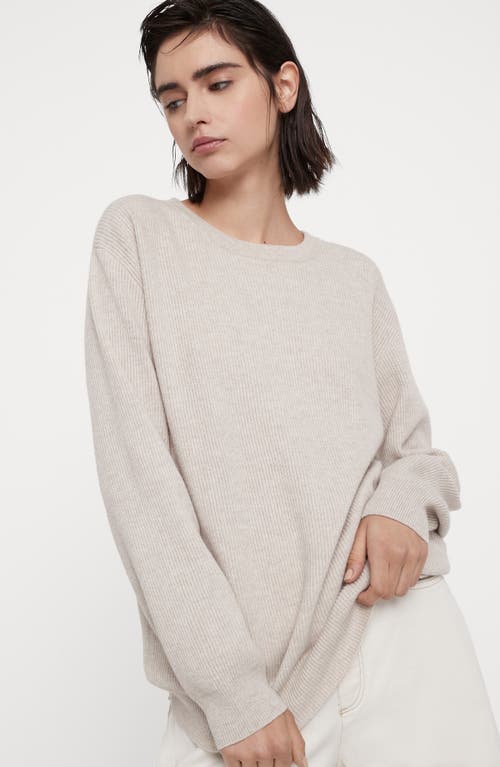Brunello Cucinelli Sequinned Cable-knit Sweater In Oyster