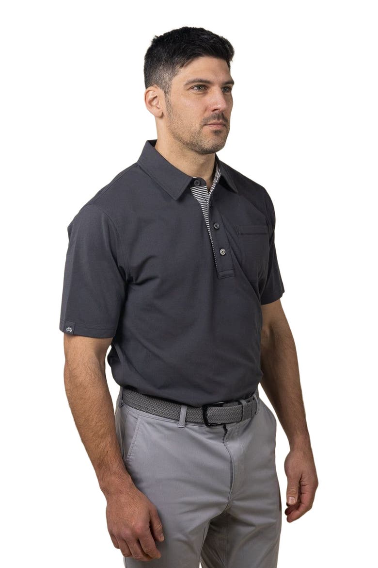 Uppers Polo, Alternate, color, Asphalt