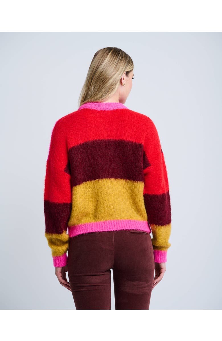 Lisa Todd Puzzled Italian Sweater, Alternate, color, Multi Puzzle