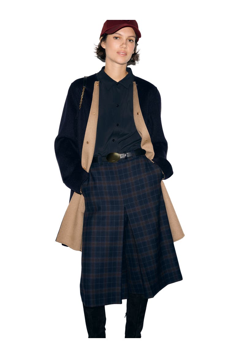 Anai Reversible Wool Coat, Alternate, color, Navy Blue