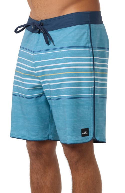 O'neill Hyperfreak Heat Stripe Swim Trunks In Gray