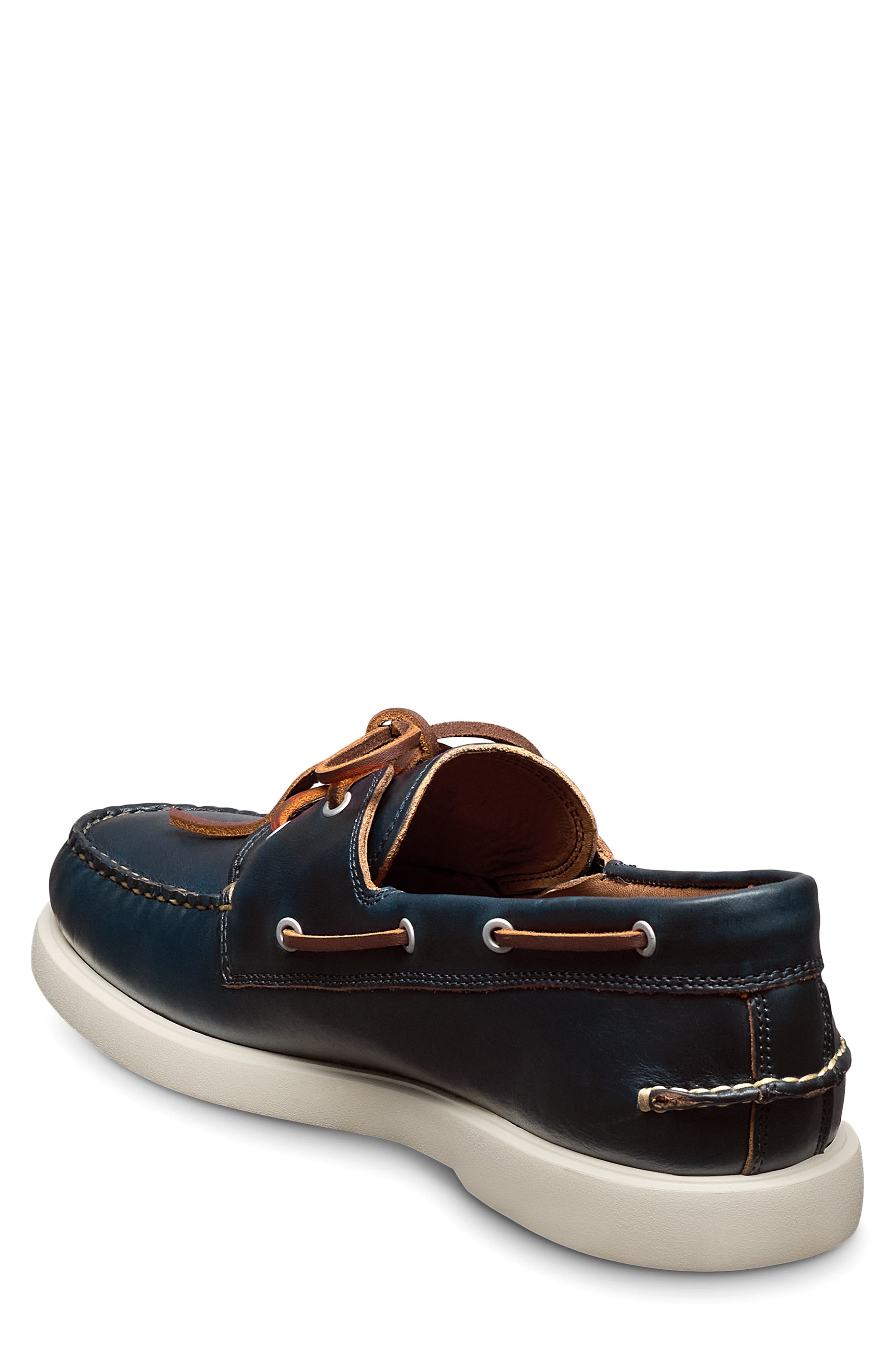 Panama Boat Shoe, Alternate, color, NAVY