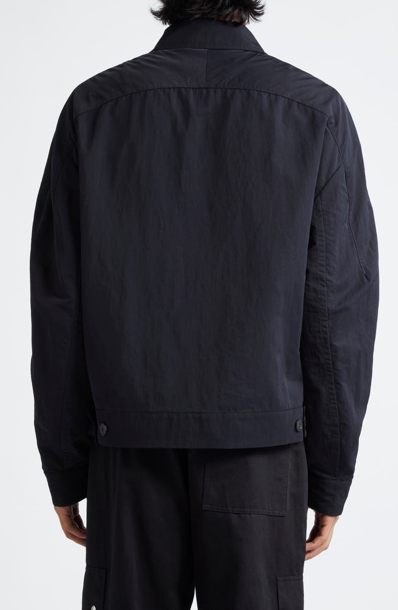 Jacquemus Le Blouson Linu Canvas Jacket, Alternate, color, Black