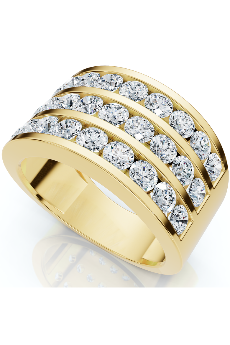 Men's 2.70Ct Diamond Anniversary Wedding Ring Gold Lab Grown, Main, color, 10k Yellow Gold
