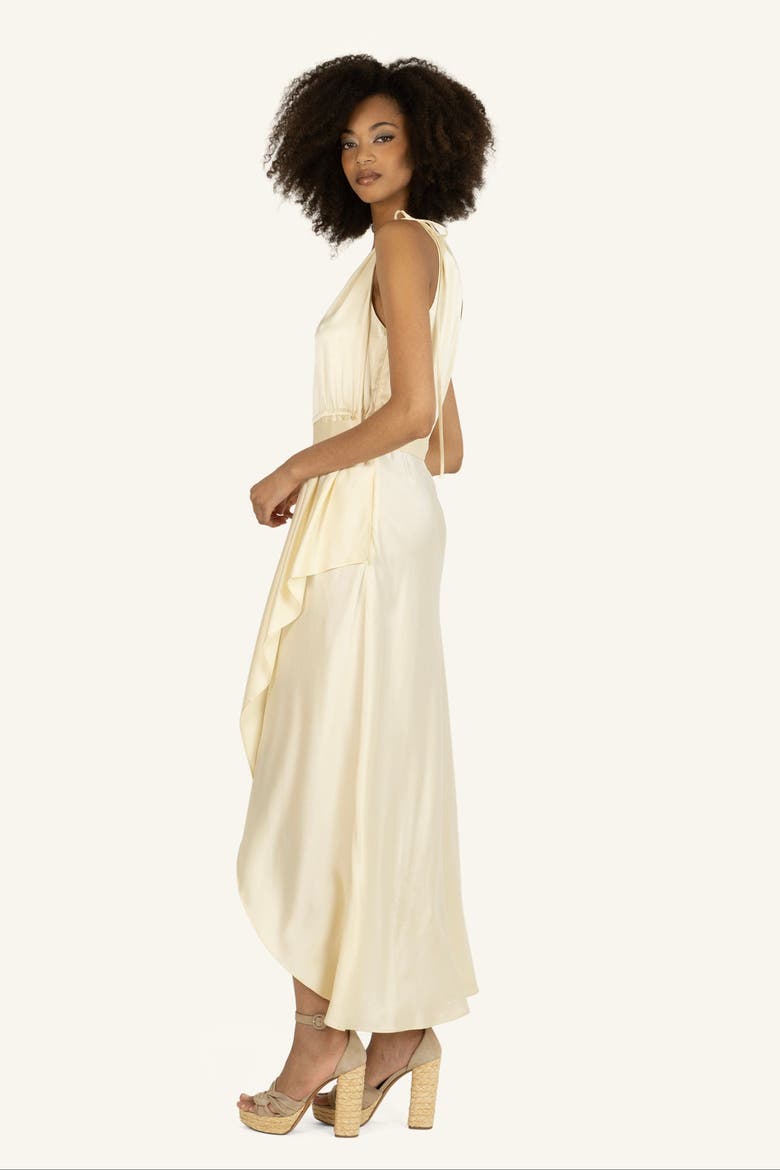 Amina Belted Dress, Alternate, color, Vintage Crème