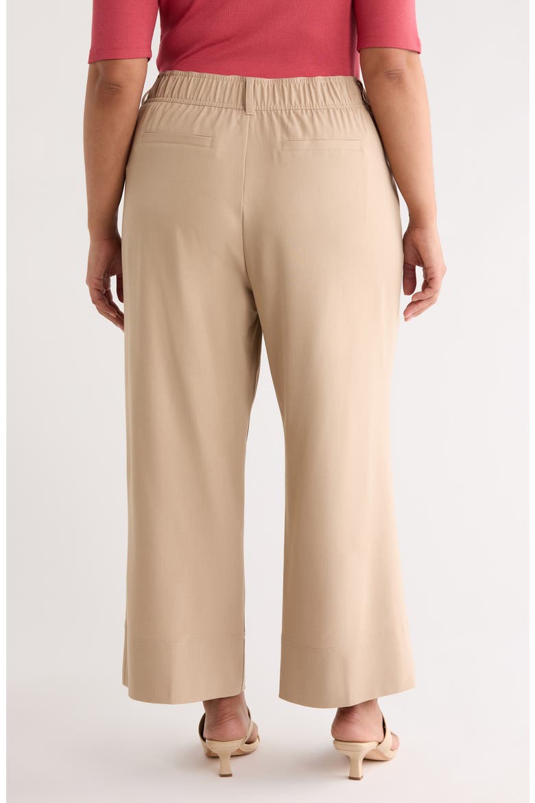 Pleated High Waist Ankle Wide Leg Pants, Alternate, color, CAPPUCCINO