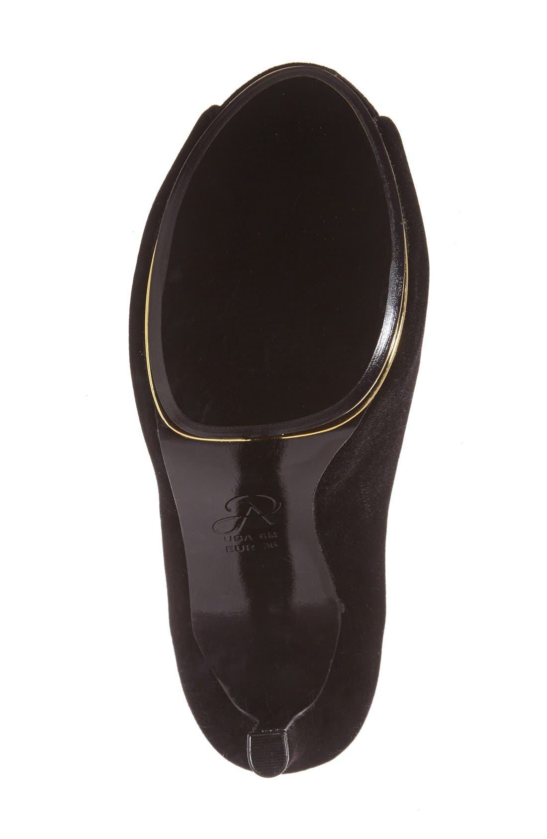 Adrianna Papell 'Golda' Peep Toe Crystal Embellished Platform Pump, Alternate, color, 