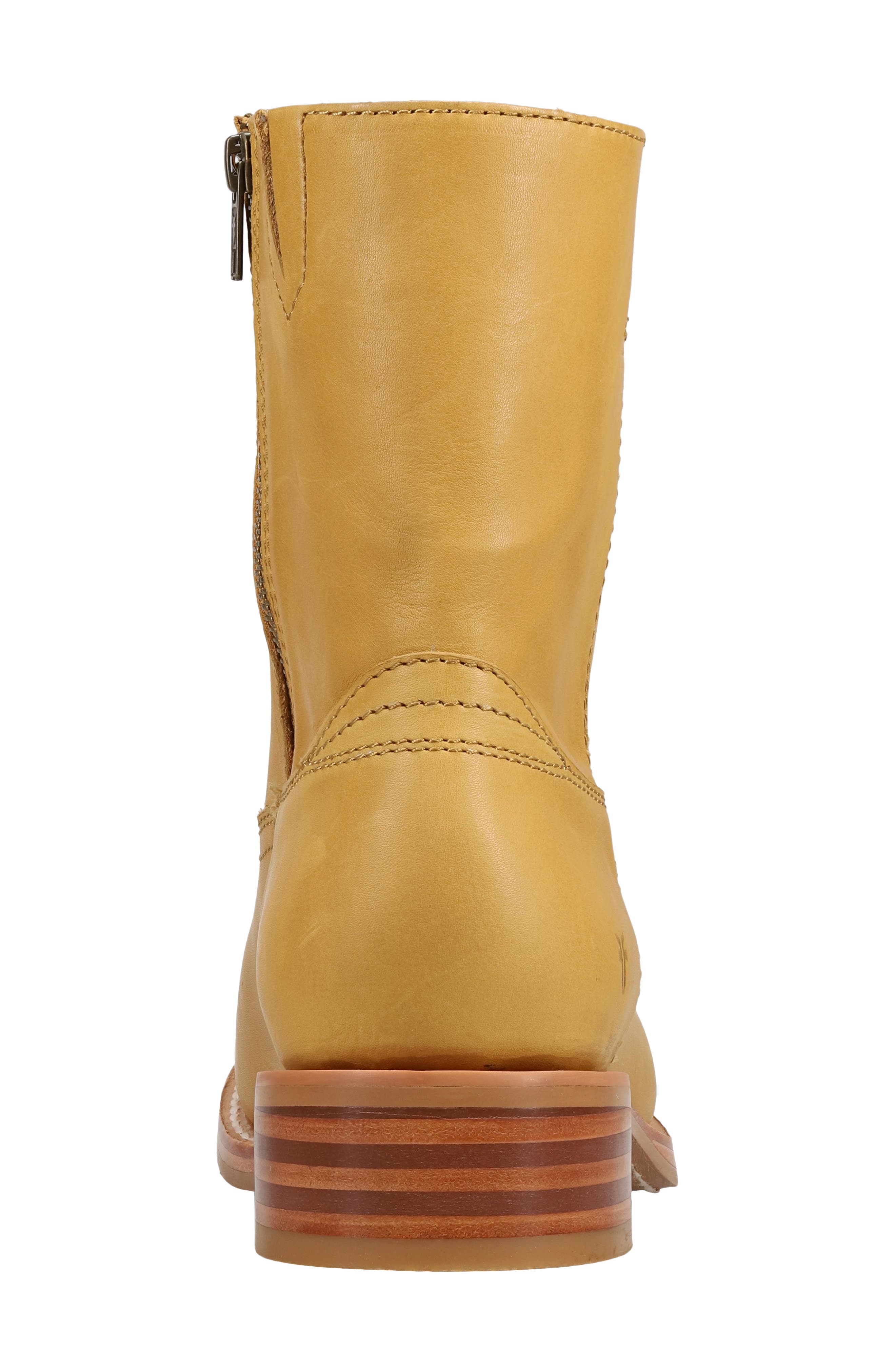 Frye Campus Leather Boot, Alternate, color, Banana