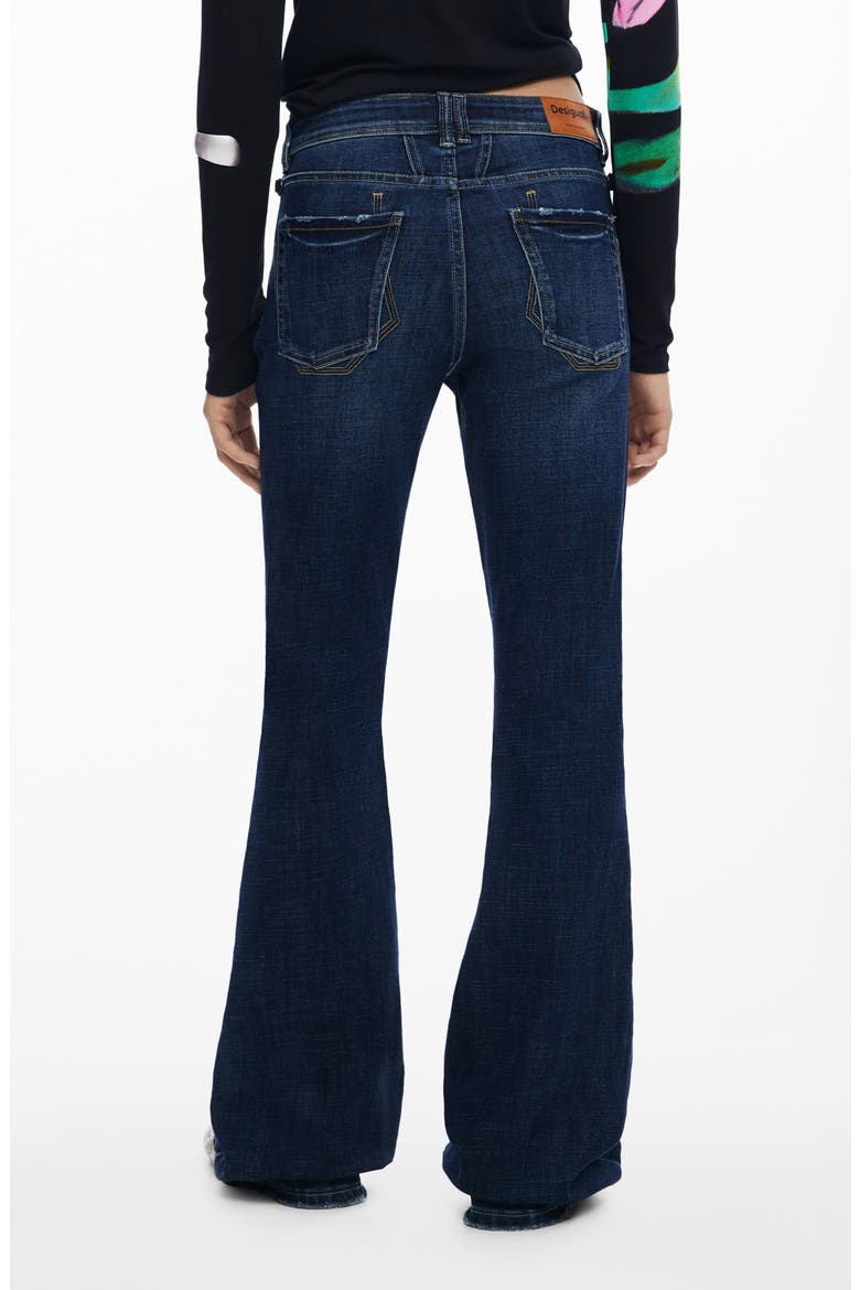 Flare Leg Jeans, Alternate, color, DARK BLUE