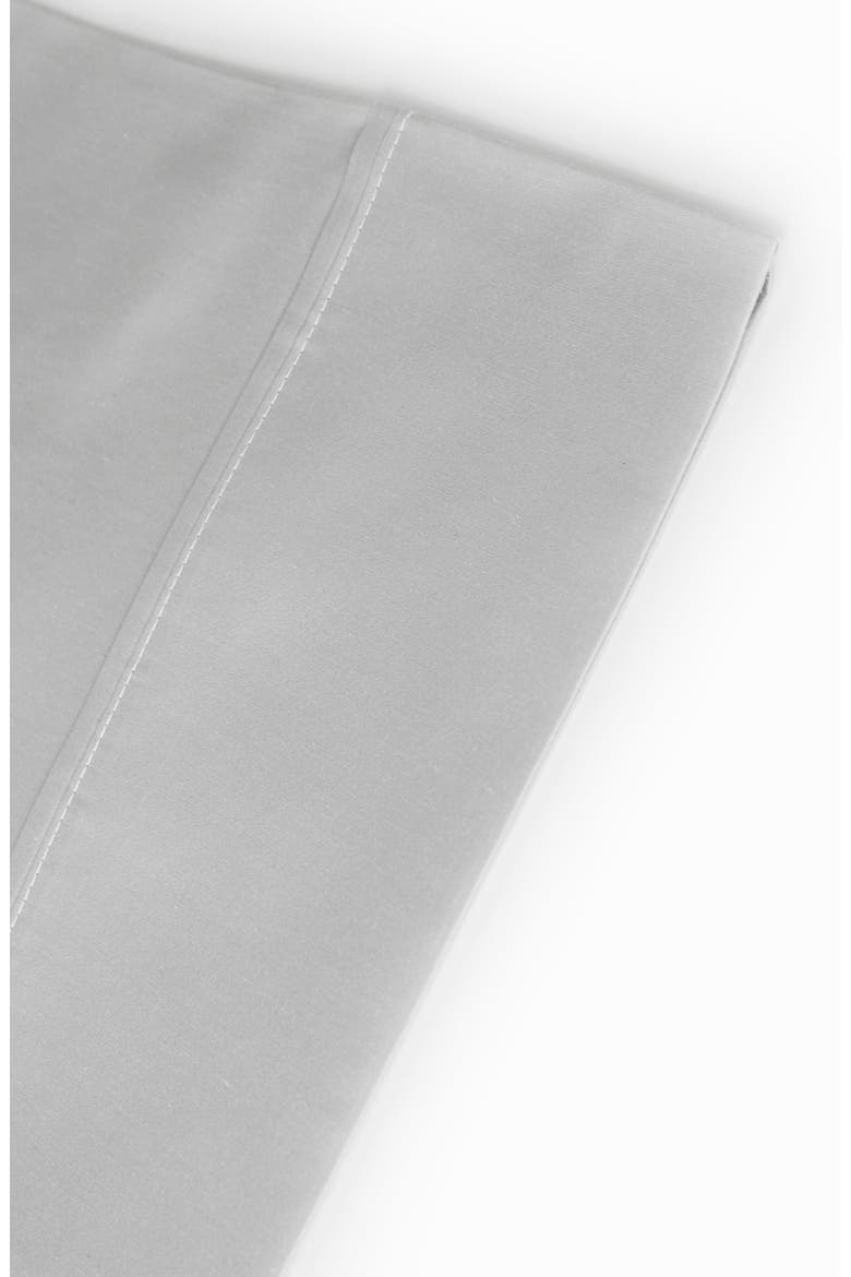 Pleat Detail 400 Thread Count Sheet Set with Bonus Pillowcases, Alternate, color, LIGHT GREY