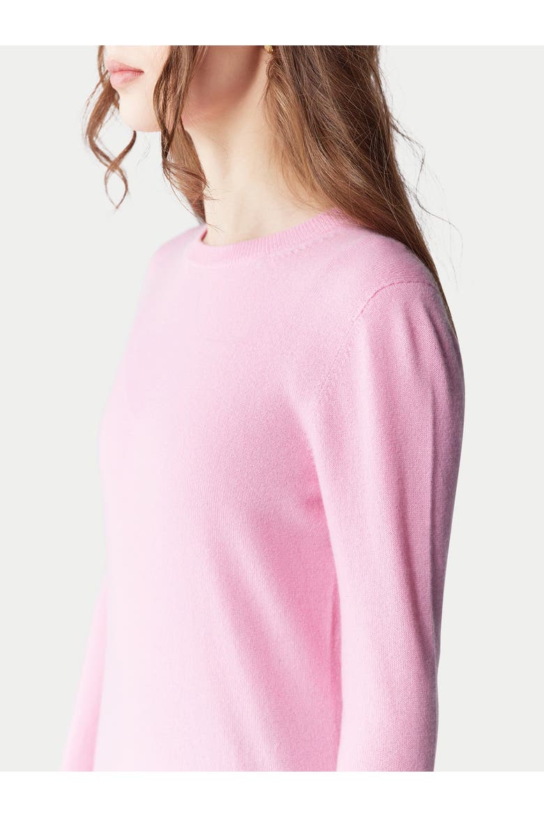 Essential Cashmere Crewneck Sweater, Alternate, color, pink frosting