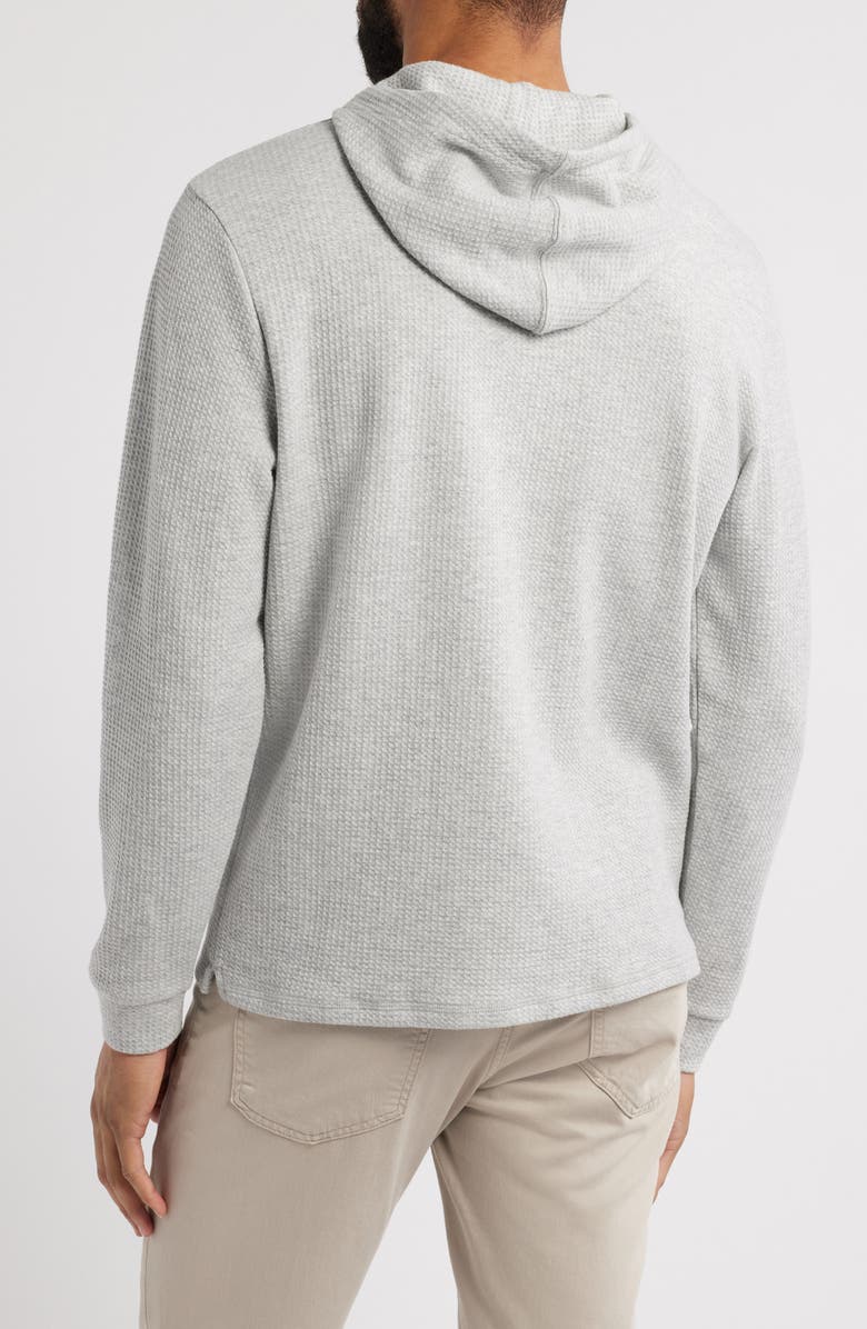 johnnie-O Kester Henley Hoodie, Alternate, color, Light Gray